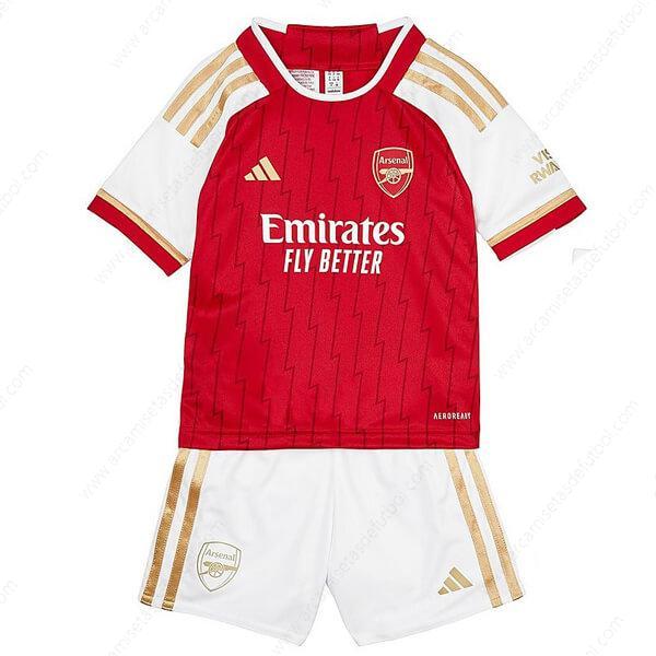 Camiseta Arsenal Primera Niños Kit de Fútbol 23/24 – Versión Replica