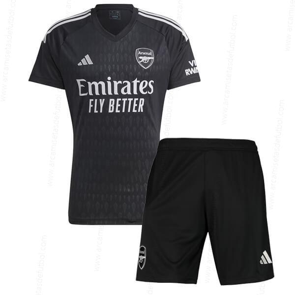 Camiseta Arsenal Primera Portero Niños Kit de Fútbol 23/24 – Versión Replica