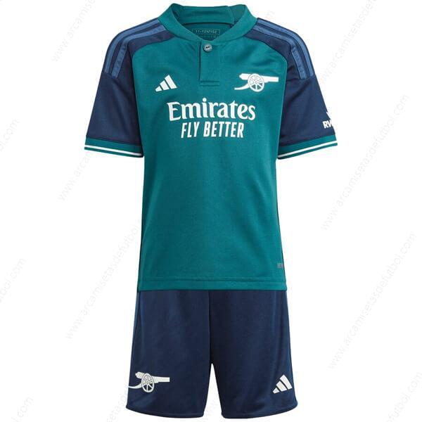 Camiseta Arsenal Tercera Niños Kit de Fútbol 23/24 – Versión Replica