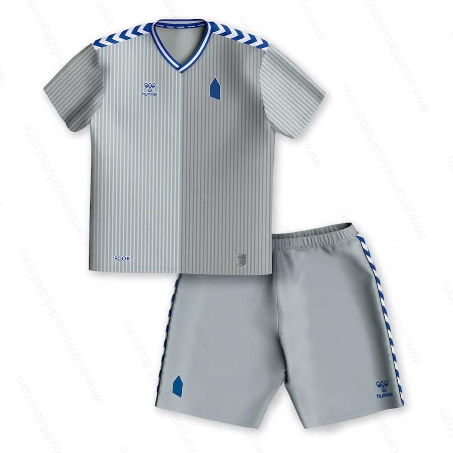 Camiseta Everton Tercera Niños Kit de Fútbol 23/24 – Versión Replica
