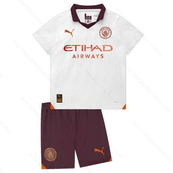 Camiseta Manchester City Albania Niños Kit de Fútbol 23/24 – Versión Replica